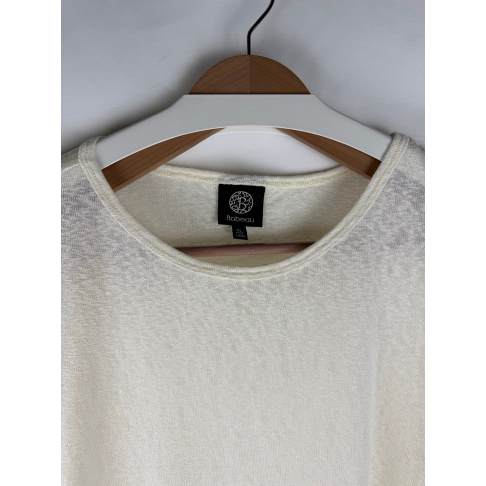 Women's Bobeau Cream Puff Sleeve Top XL - Picture 2 of 5